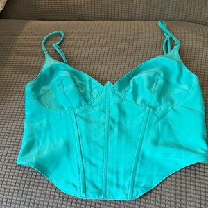 Urban Outfitters Teal Crop Top
